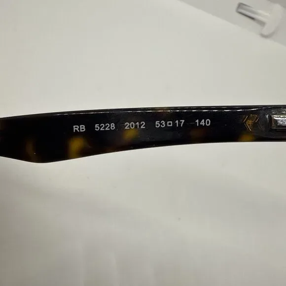 Ray-Ban RB5228 2012 Womens Eyeglasses Frames Only Brown Full Rim 53-17-140 - Picture 6 of 8